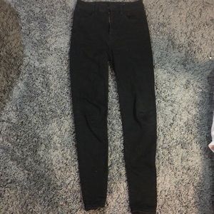 Black American Eagle Highest Rise Jeggings